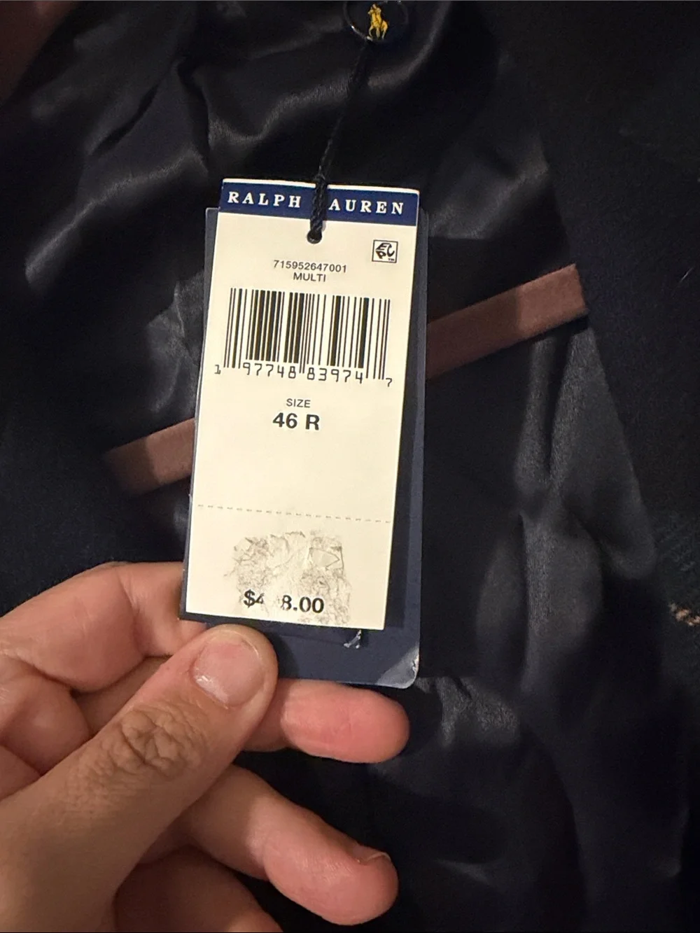Polo by Ralph Lauren Navy & Green Plaid Sport Coat